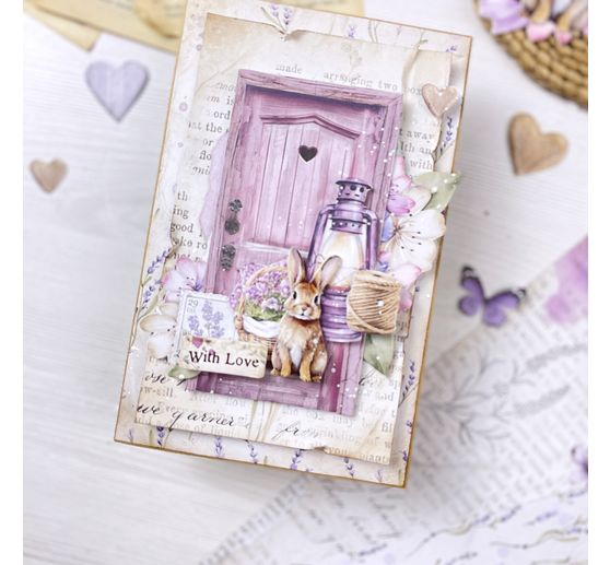 Bloc de papier scrapbooking « Lavender »