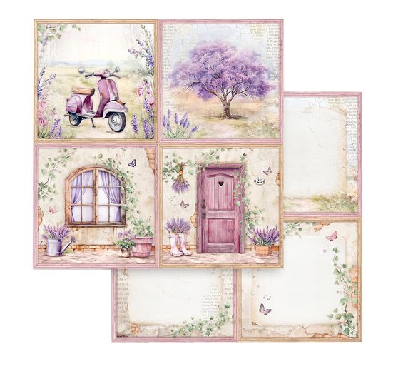 Bloc de papier scrapbooking « Lavender »