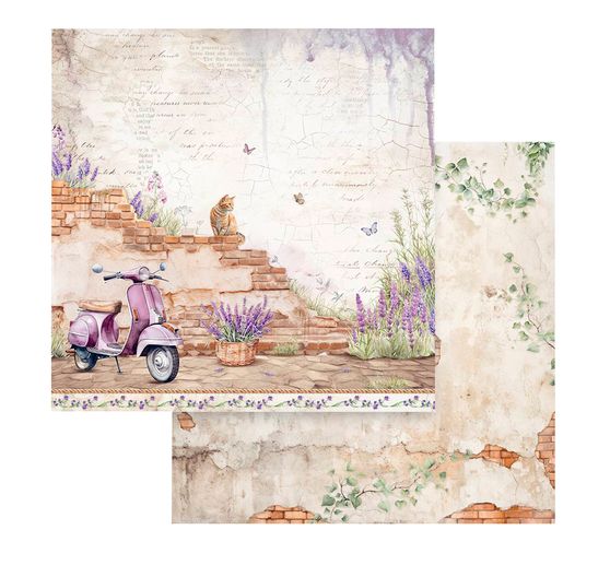 Bloc de papier scrapbooking « Lavender »