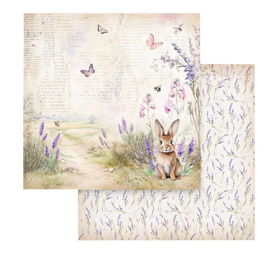 Bloc de papier scrapbooking « Lavender »