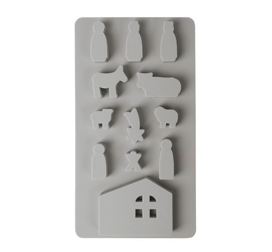 Silicone casting mould "Mini christmas crib"