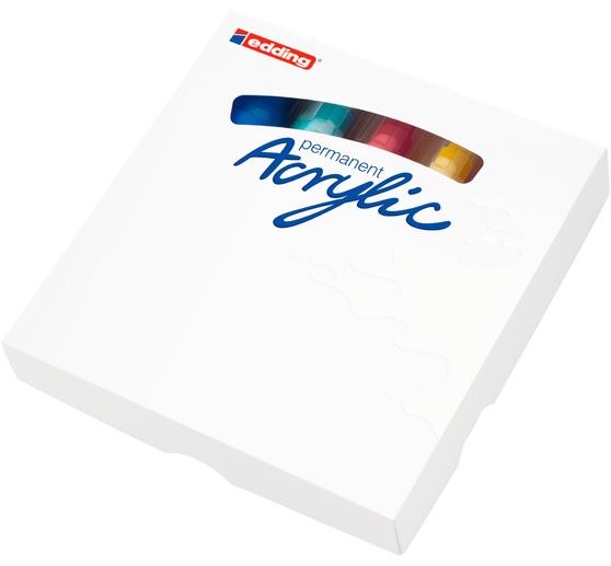 Marqueurs acrylique edding 5000 « Abstrait », pointe large, set de 5