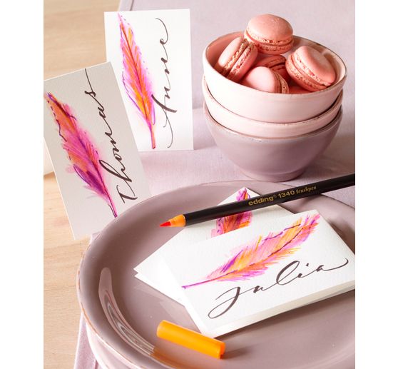 Feutres edding 1340 « Brush Lettering », set de 10
