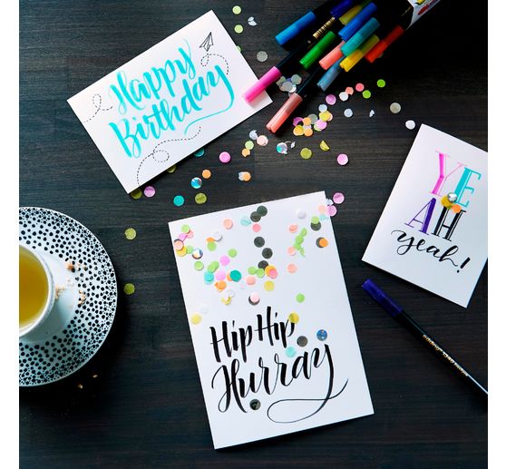 Feutres edding 1340 « Brush Lettering », set de 10