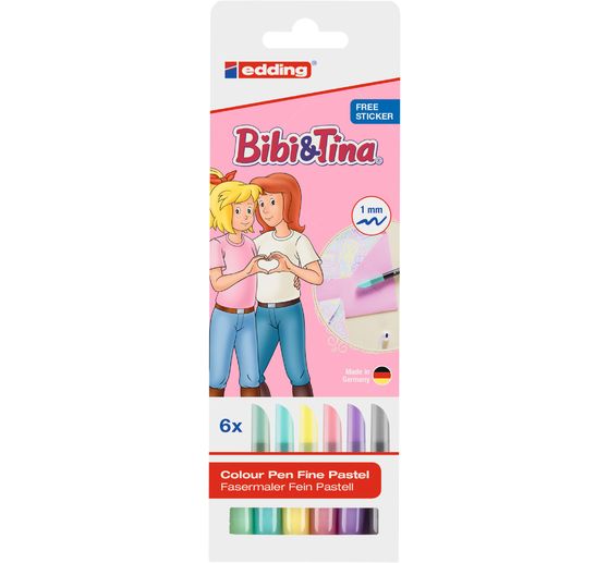edding 1200 Bibi & Tina COLOR PEN pastel