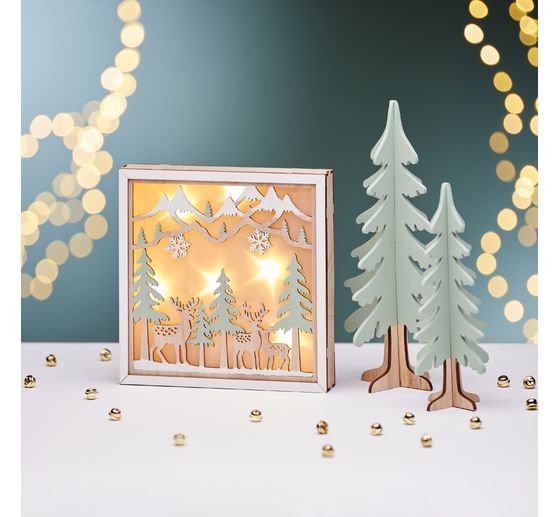 VBS Wooden building kit "Fir trees", set of 2