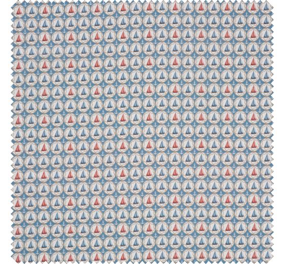 Tissu coton au mètre « Voiliers »