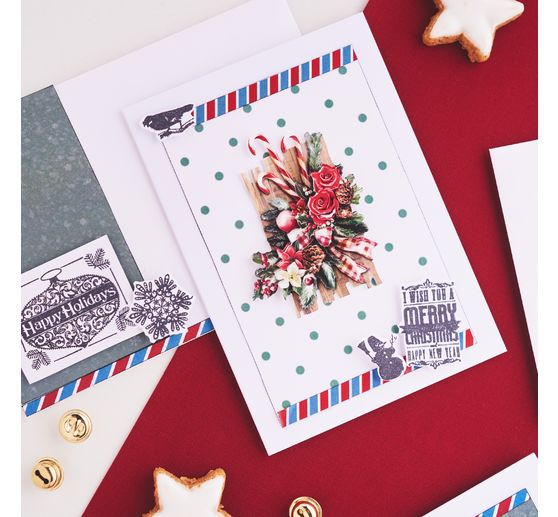 3D Punched sheet book "Christmas Baubles"