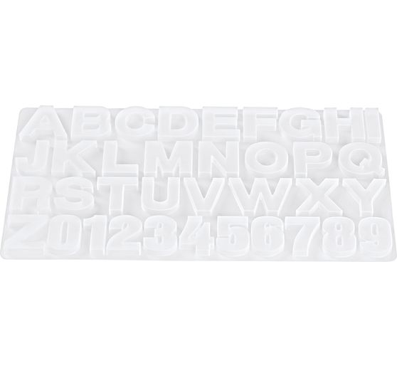 Moule en silicone « Lettres & chiffres »