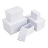 Boîtes VBS « Rectangle », set de 5, carton, Blanc