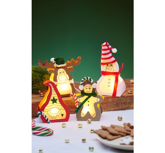 Kit créatif VBS « Figurines en papier lumineuses »