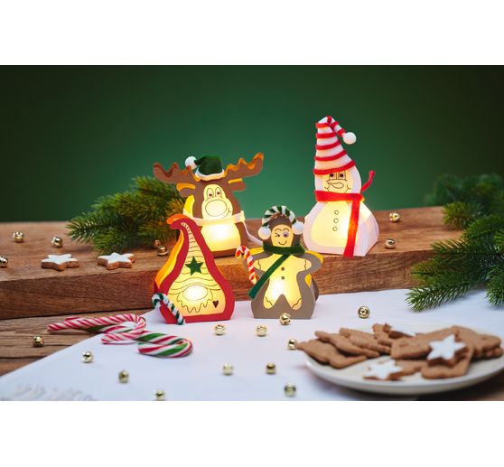 Kit créatif VBS « Figurines en papier lumineuses »