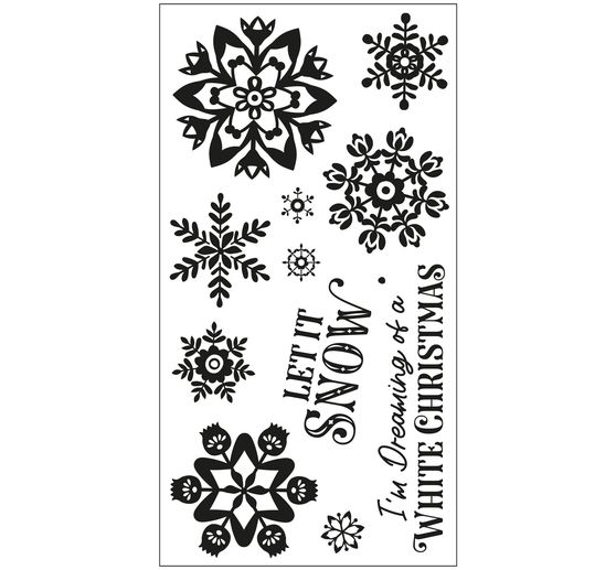 Sizzix Clear Stamps Set "White Christmas by Catherine Pooler"