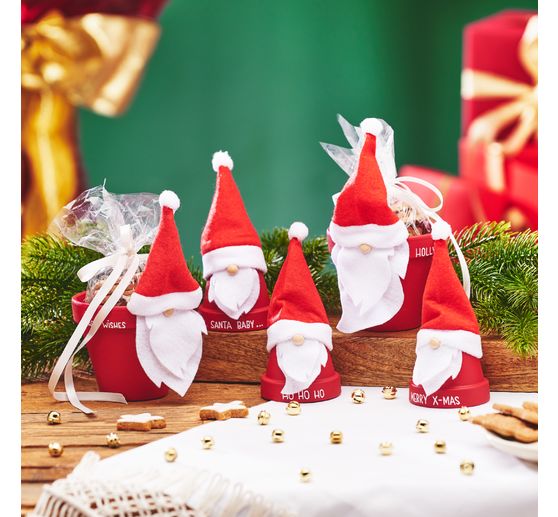 VBS Craft kit "Terracotta pot Christmas gnome"
