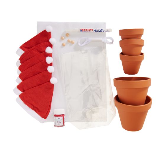VBS Craft kit "Terracotta pot Christmas gnome"