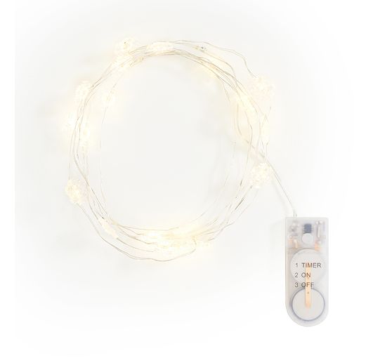 Guirlande lumineuse micro-LED VBS « Flocon de neige », avec minuterie
