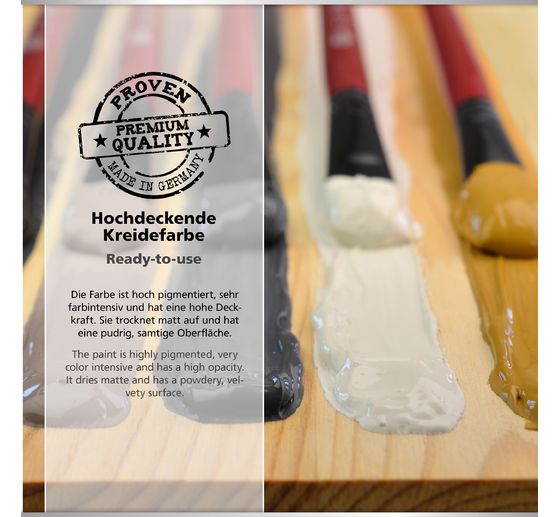 Set de peintures Viva Decor Chalky opaque « Classique », 5 pc.