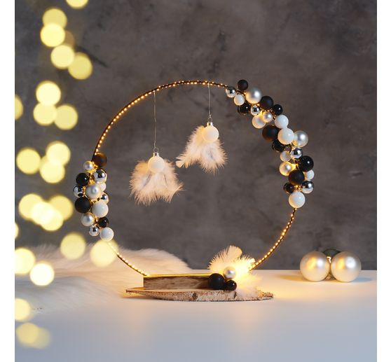 Boules de Noël en verre sur tige