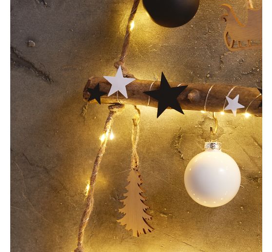Décorations en bois à suspendre VBS « Motifs hivernaux »