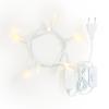 Konstsmide Mini guirlande lumineuse LED avec interrupteur, 10 diodes blanc chaud