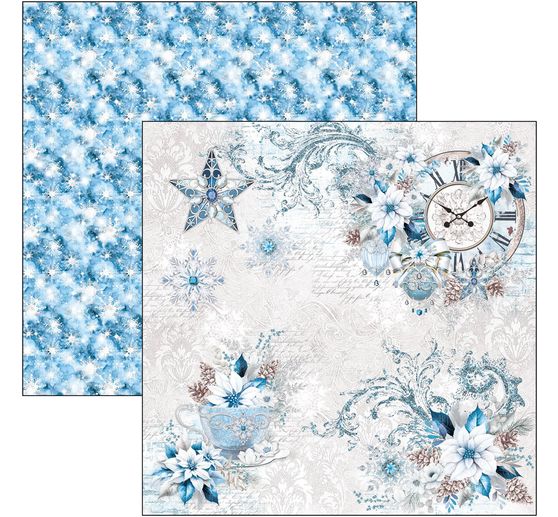 Papier de scrapbooking "Elegance of Blue"