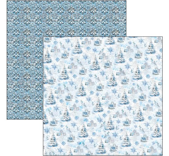 Papier de scrapbooking "Elegance of Blue"