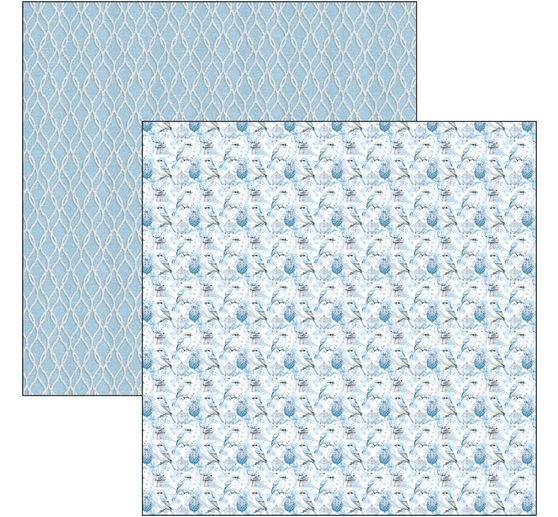 Papier de scrapbooking "Elegance of Blue"