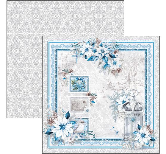 Papier de scrapbooking "Elegance of Blue"