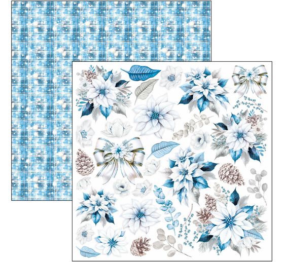 Papier de scrapbooking "Elegance of Blue"