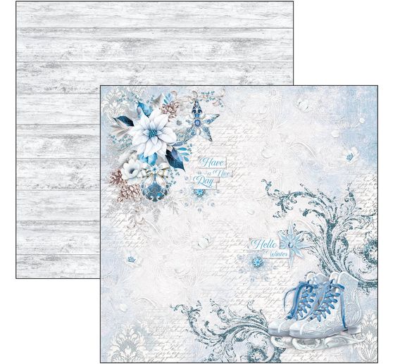 Papier de scrapbooking "Elegance of Blue"