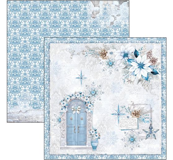 Papier de scrapbooking "Elegance of Blue"