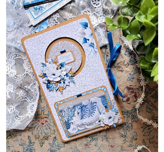 Papier de scrapbooking "Elegance of Blue"