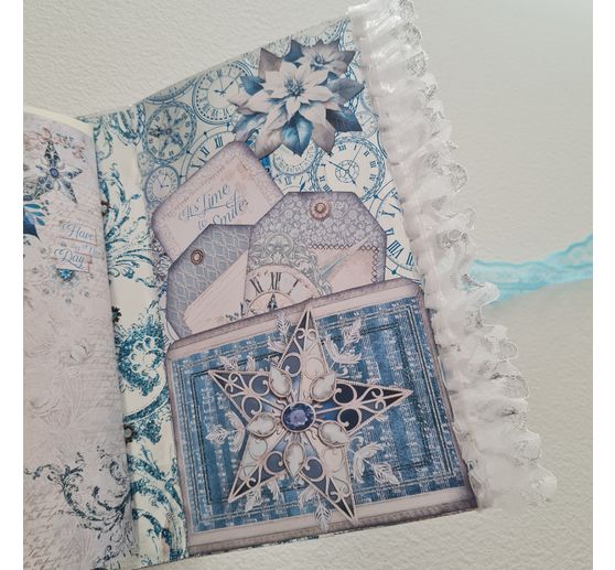 Papier de scrapbooking "Elegance of Blue"