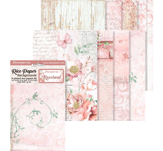 Soies de paille à motifs Backgrounds « Roseland »