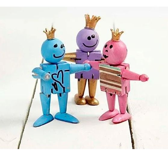 Movable figures, H 8 cm