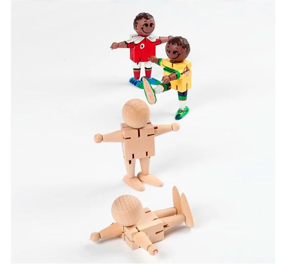 Movable figures, H 8 cm