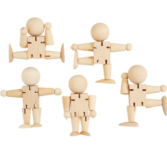 Movable figures, H 8 cm