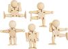 Figurines articulées, H 8 cm
