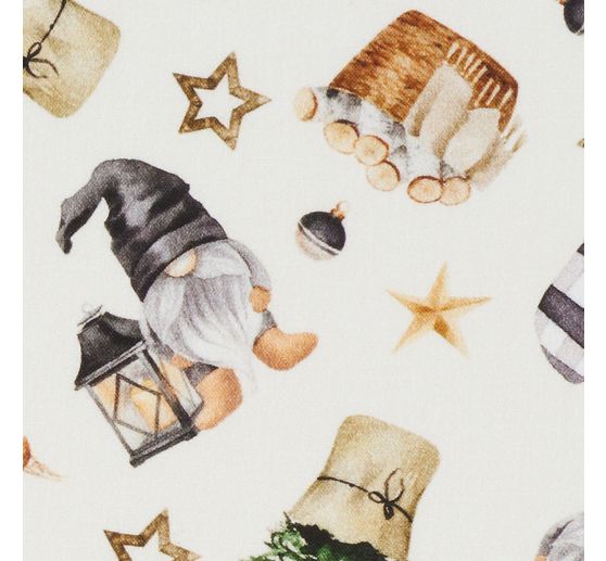 Tissu coton au mètre « Le monde des lutins »