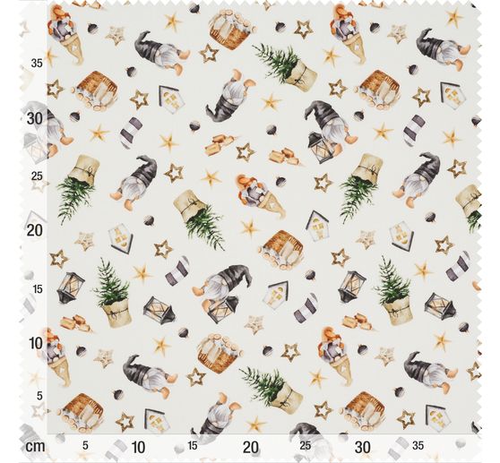 Tissu coton au mètre « Le monde des lutins »