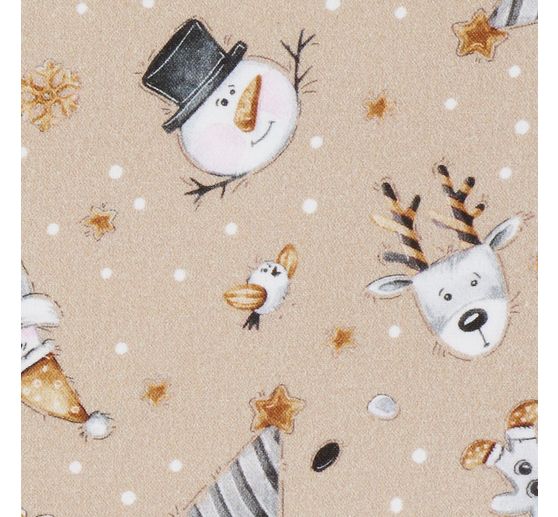 Tissu coton au mètre « Motifs de Noël »