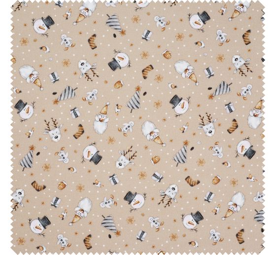 Tissu coton au mètre « Motifs de Noël »