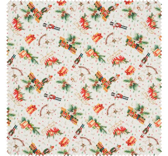 Tissu coton Westfalenstoffe « Rothenburg – Casse-Noisette » au mètre