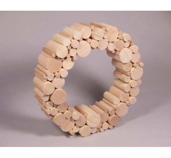 Kit créatif « Baguettes rondes en bois »,