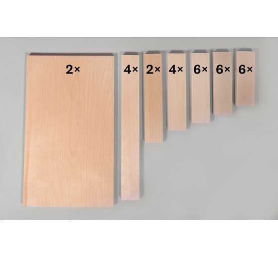 Kit créatif bois « Blocs & Plaques »