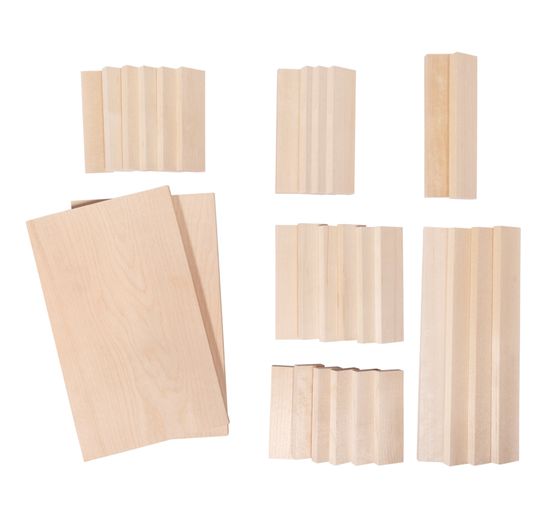 Kit créatif bois « Blocs & Plaques »