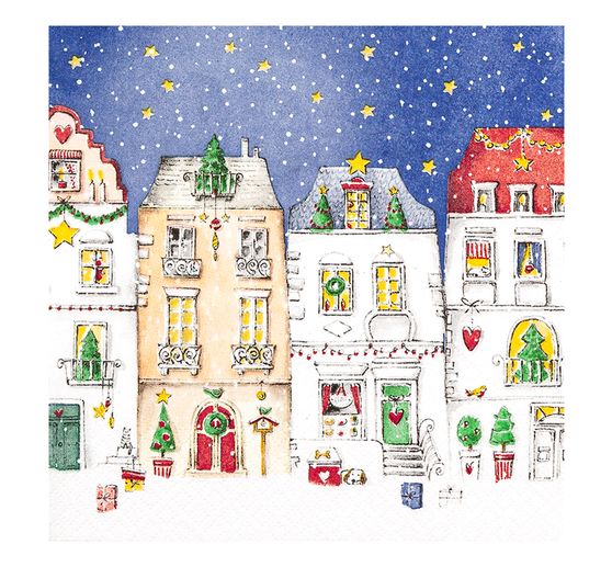 Serviette « Winter Village »