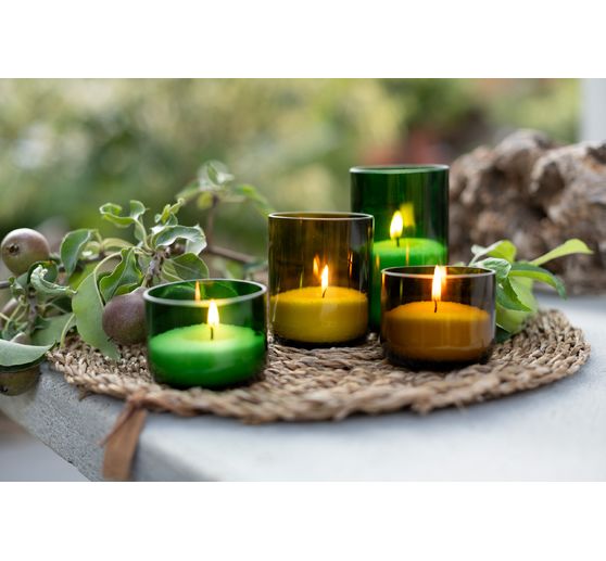 Sable à bougies, parfumé, set incluant 4 mèches