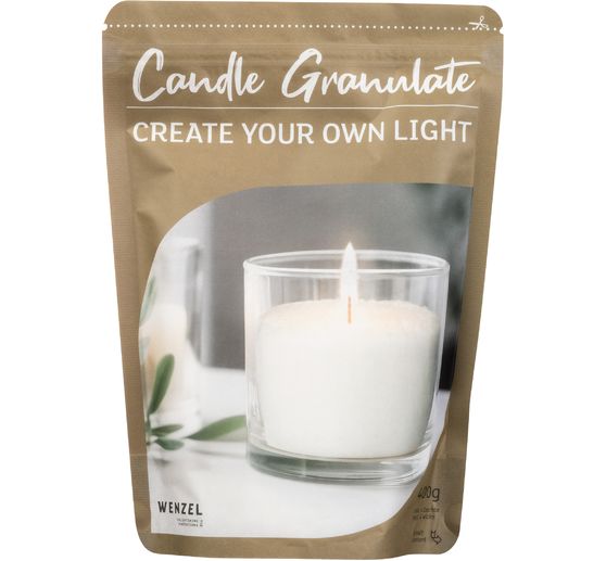Candle sand granules, set with 4 wicks