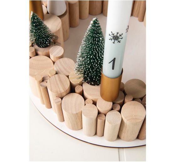 Kit créatif « Baguettes rondes en bois »,